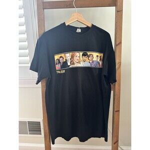 HBO “True Blood” 2010 Promo Tee Cartoon Graphic Black T-Shirt Cast Men’s Large